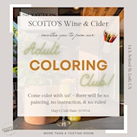 Primaire afbeelding van SCOTTO’S Adult Coloring Club- May