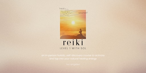 reiki level 1 training + certification course primary image