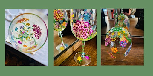 Hauptbild für 'Sip & Design' Wine Tasting and Wine Glass Painting