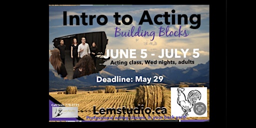 Imagem principal do evento Intro to Acting: “Building Blocks”
