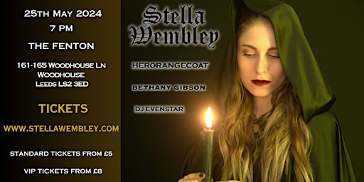 Primaire afbeelding van Stella Wembley +HerOrangeCoat+ Bethany Gibson + DJ Evenstar Live in Leeds