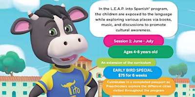 Hauptbild für LEAP Into Spanish - Summer 2024 (6 weeks @ $75)