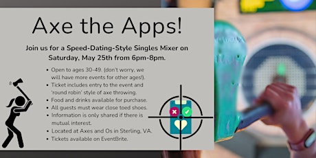 Axe the Apps! A Speed Dating Style Singles Mixer at Axes and Os!