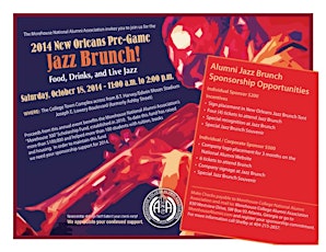 2014 Morehouse Homecoming Alumni New Orleans Jazz Brunch primary image