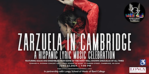 Zarzuela in Cambridge - A Hispanic Lyric Music Celebration primary image