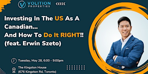 Imagem principal do evento Investing In The US As A Canadian… And How To Do It RIGHT!(ft. Erwin Szeto)