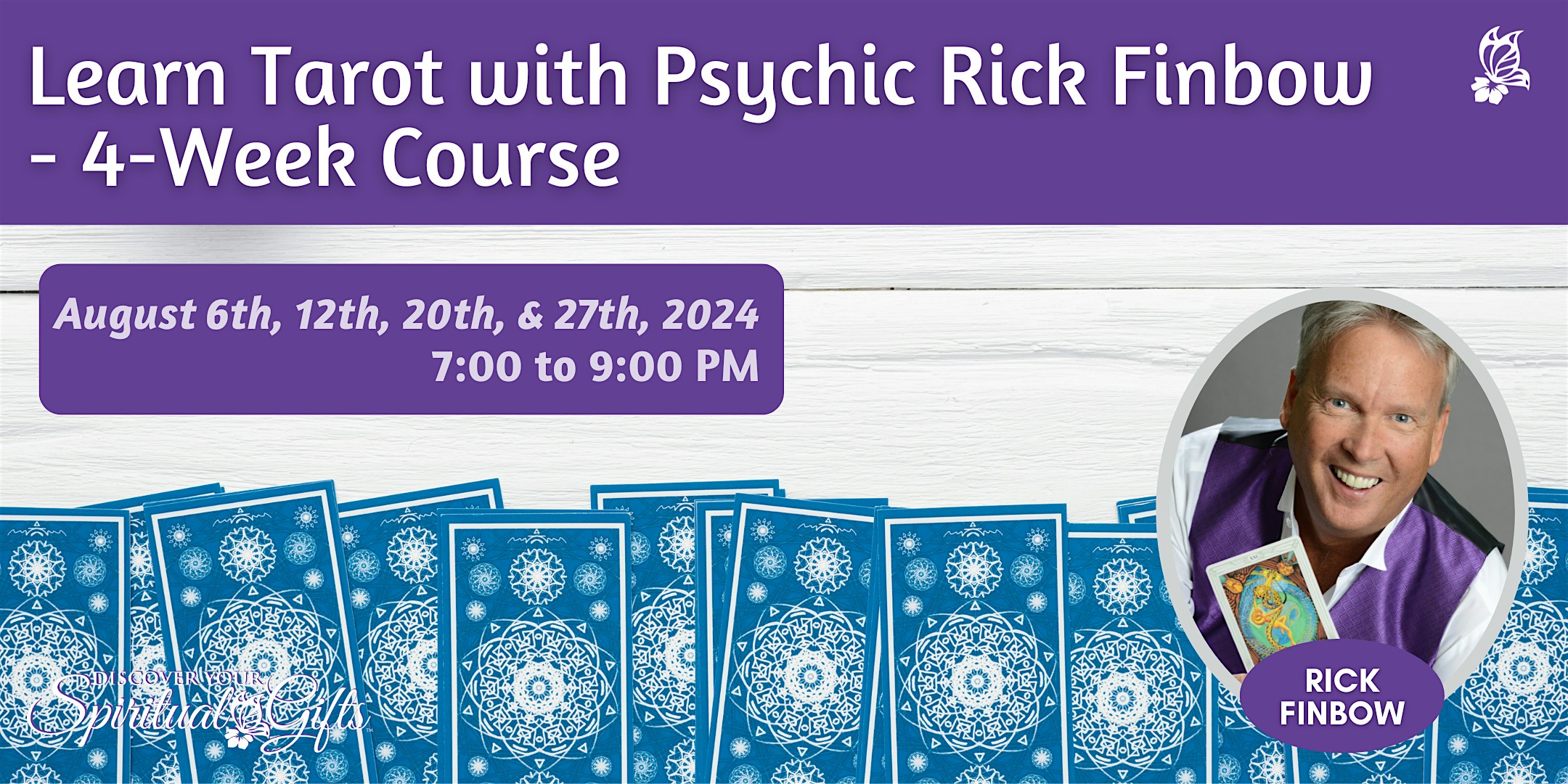 Learn Tarot with Psychic Rick Finbow - 4-Week Course