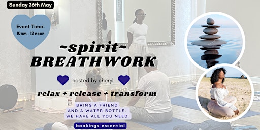 Imagem principal do evento SPIRIT BREATHWORK - Relax + Release + Transform