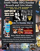 Imagem principal do evento Sunday Blue Room Brunch f.MPACK Music Jam and Open Mic at South Valley BBQ