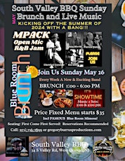 Sunday Blue Room Brunch f.MPACK Music Jam and Open Mic at South Valley BBQ