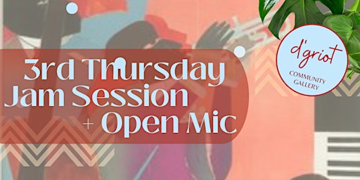 Immagine principale di 3rd Thursday Jam Session & Open Mic feat. Enoch the Poet 