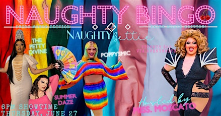 6/27 - Naughty Bingo - Pride Month Edition!