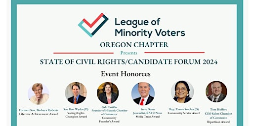 Imagem principal do evento League of Minority Voters State of Civil Rights/Candidate Forum