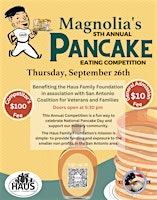 Primaire afbeelding van Copy of Magnolia Pancake Haus 5th Annual Pancake Eating Competition