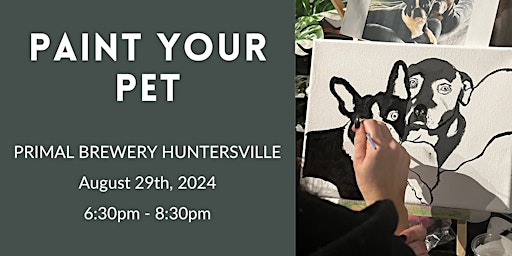 Imagem principal do evento Paint Your Pet @ Primal Brewery Huntersville