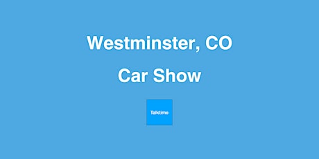 Car Show - Westminster