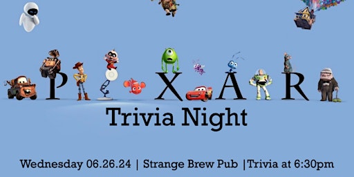 Imagem principal de Pixar Trivia Night