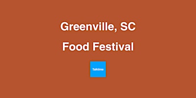Imagem principal do evento Food Festival - Greenville