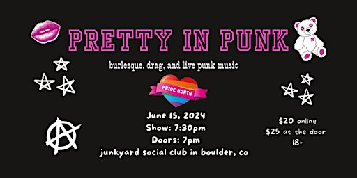 Imagem principal do evento Pretty in Punk: PRIDE MONTH CELEBRATION!