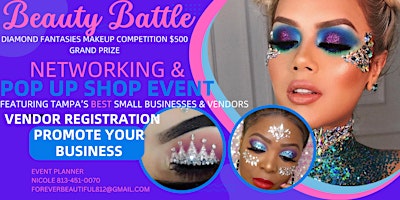TAMPA BEAUTY BATTLE- MAKEUP COMPETETION AND POP UP SHOP-  VENDOR SIGN UP primary image