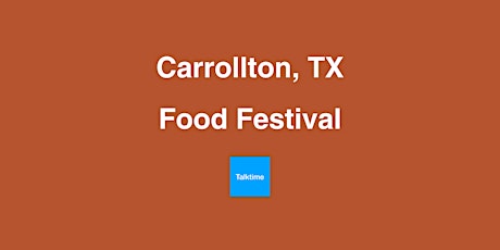 Food Festival - Carrollton