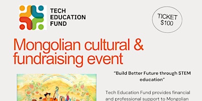 Imagem principal do evento Mongolian Cultural and Fundraising Event for Tech Education Fund NGO