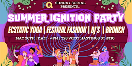 Summer Ignition Party:  Ecstatic Yoga, Brunch & Sunday Social