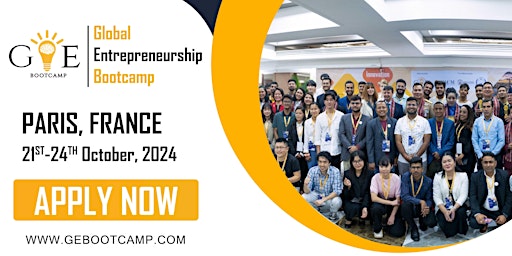 11th Global Entrepreneurship Bootcamp in Paris, France primary image