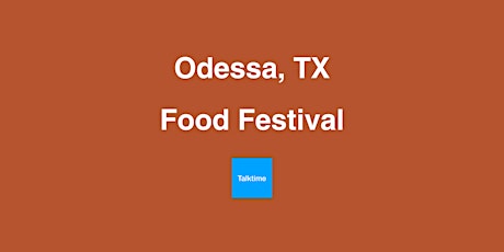 Food Festival - Odessa