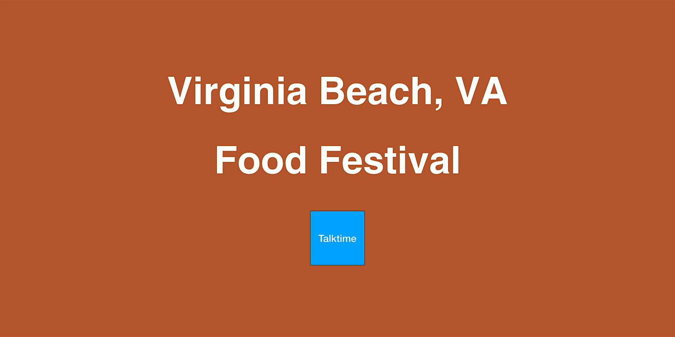 Food Festival - Virginia Beach