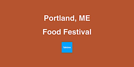 Food Festival - Portland