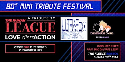 80s Mini Tribute Fest: Tributes to Human League / Ultravox / Thompson Twins primary image