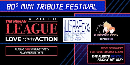 Imagem principal de 80s Mini Tribute Fest: Tributes to Human League / Ultravox / Thompson Twins