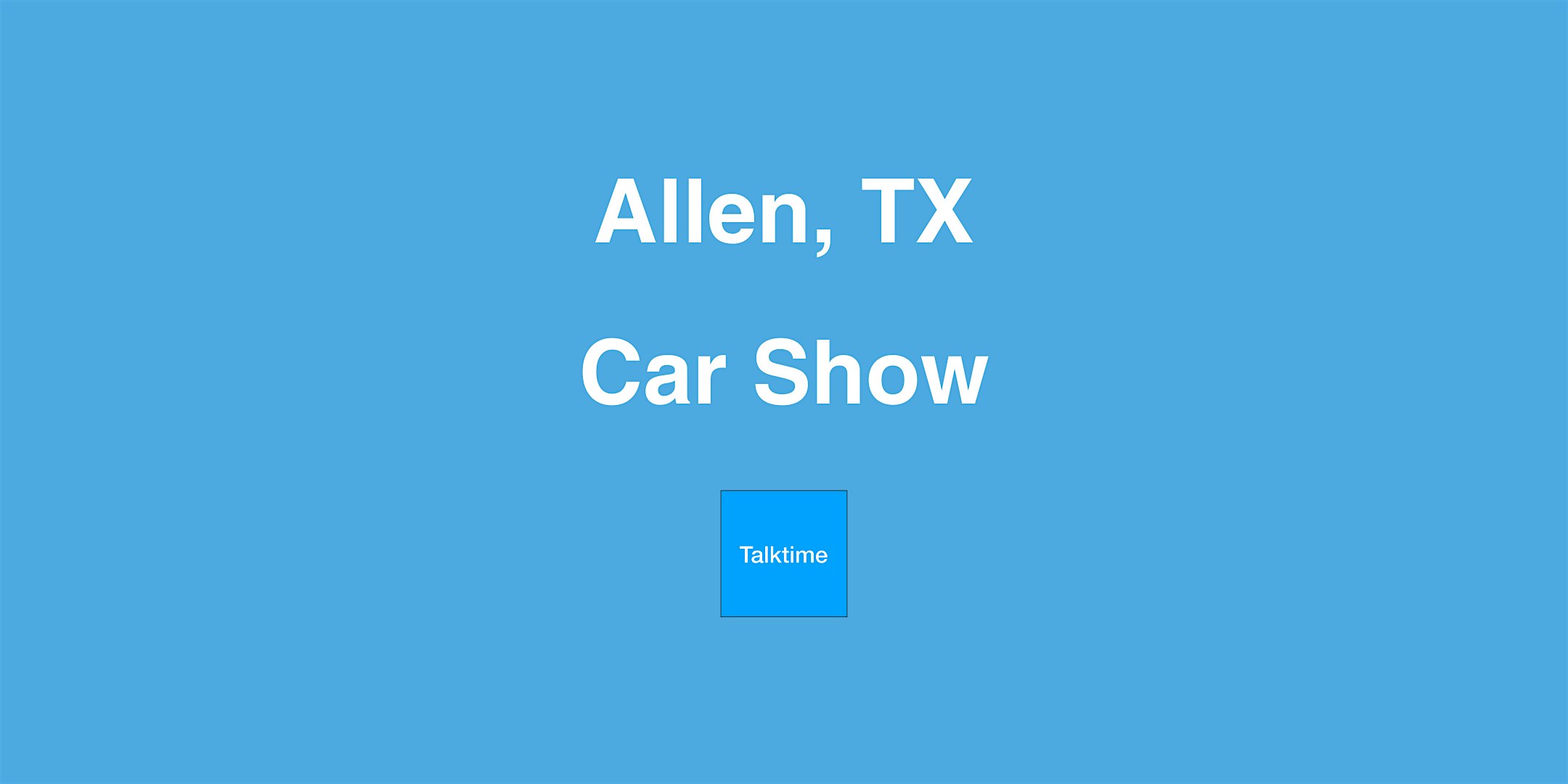 Car Show - Allen