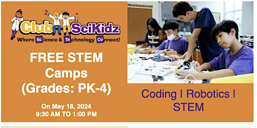 Imagem principal de Free STEM Camps | Club Scikidz of Silicon Valley