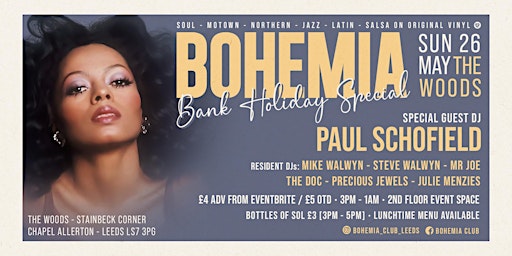 Bohemia Bank Holiday Special primary image