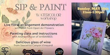 Taste and Paint at Sausellito Canyon Vineyards