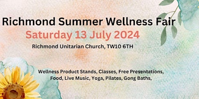 Imagem principal do evento Richmond Summer Wellness Fair