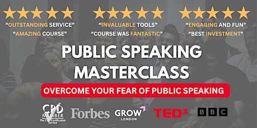 FREE Public Speaking Confidence Class with TEDx Coaches primary image