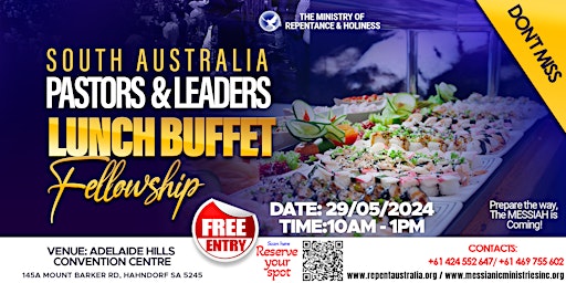 Imagem principal do evento Pastors & Church Leaders Lunch Buffet