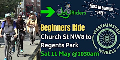 Primaire afbeelding van JoyRiders Beginners Ride: Church St NW8 to Regents Park