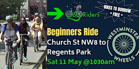 JoyRiders Beginners Ride: Church St NW8 to Regents Park