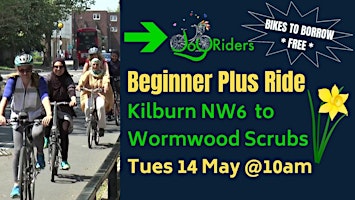 Primaire afbeelding van JoyRiders Beginners Plus Ride: South Kilburn to Wormwood Scrubs