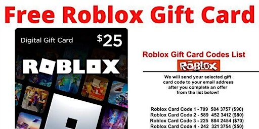 Imagen principal de All#@$ active Roblox codes FREE *ROBLOX GIFT CARD* CODES 2024