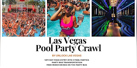#1 Pool Party Crawl w/ Party Bus & Open Bar!!! Big Happy Party！