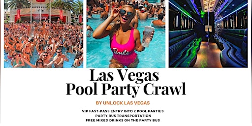 Imagen principal de #1 Pool Party Crawl w/ Party Bus & Open Bar!!! Big Happy Party！