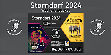 Wochenendticket - Storndorf 2024