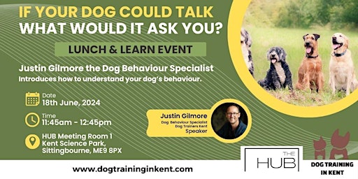 Imagem principal do evento Introduction to better understanding your dog's behaviours lunch & learn