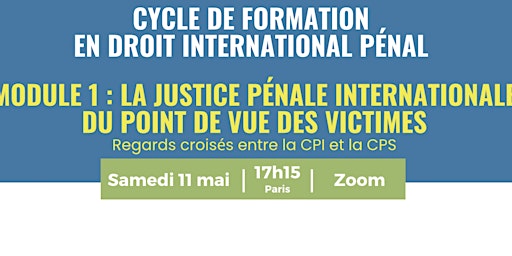 Imagen principal de La justice pénale internationale du point de vue des victimes (CPI/CPS)