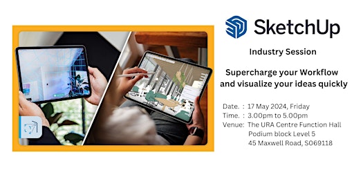 Imagem principal do evento SketchUp Industry Session: for collaboration & data-driven workflows